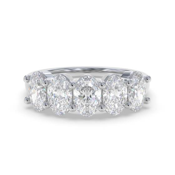 Oval Diamond 5 Stone Ring