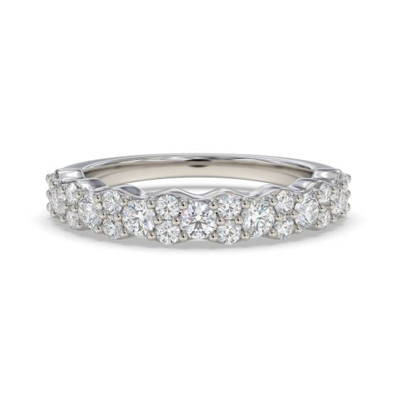 Round Diamond Shared Prong Eternity Ring