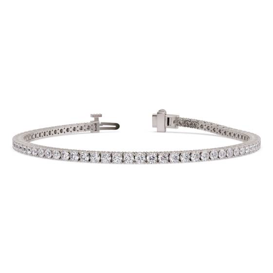 Armband mit rundem, im Labor gezüchtetem Diamanten