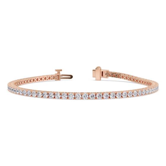 Armband mit rundem, im Labor gezüchtetem Diamanten