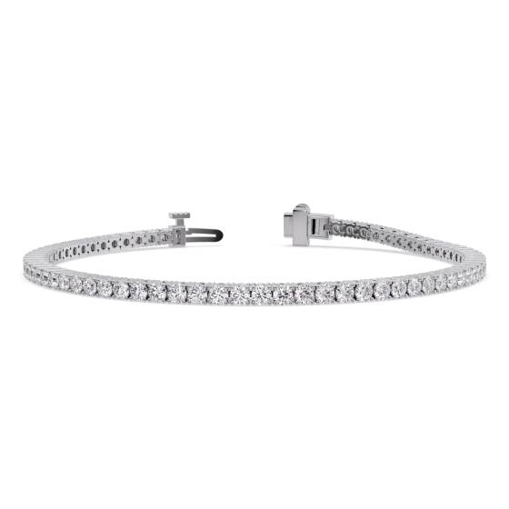 Armband mit rundem, im Labor gezüchtetem Diamanten