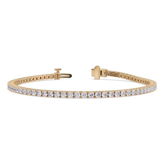 Armband mit rundem, im Labor gezüchtetem Diamanten