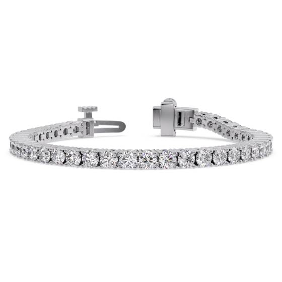 Armband mit rundem, im Labor gezüchtetem Diamanten
