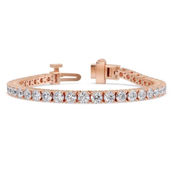 Armband mit rundem, im Labor gezüchtetem Diamanten