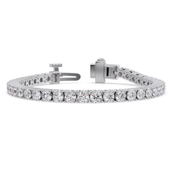Armband mit rundem, im Labor gezüchtetem Diamanten