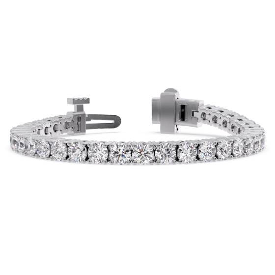 Armband mit rundem, im Labor gezüchtetem Diamanten
