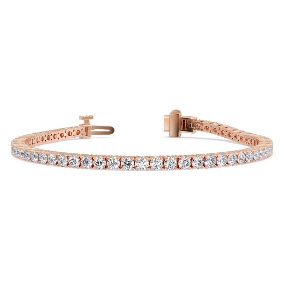 Armband mit rundem, im Labor gezüchtetem Diamanten