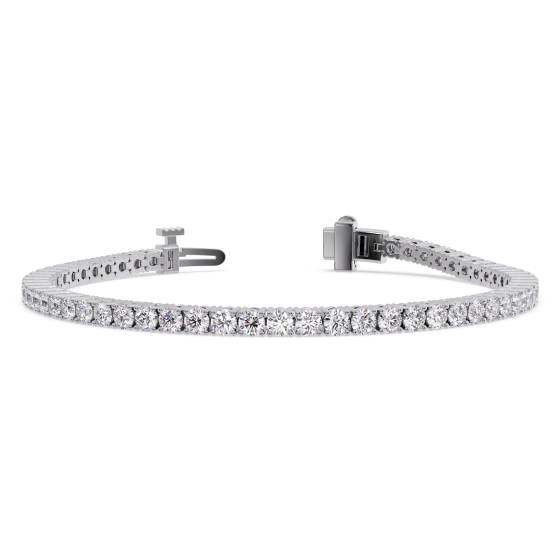 Armband mit rundem, im Labor gezüchtetem Diamanten