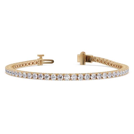 Armband mit rundem, im Labor gezüchtetem Diamanten