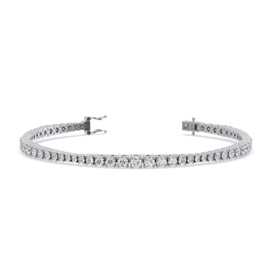 Tennisarmband mit 5,00 ct VS/E-F rundgeschliffenen, im Labor gezüchteten Diamanten
