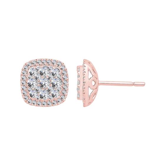 Ohrstecker mit 1,00 ct VS/E-F runden Naturdiamanten