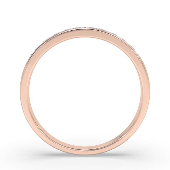 0,36 ct VS/E-F Prinzessschliff-Naturdiamant-Ewigkeitsring