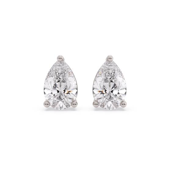 Klassische Birnenförmige Diamant-Ohrstecker