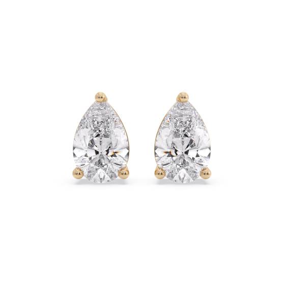 Klassische Birnenförmige Diamant-Ohrstecker