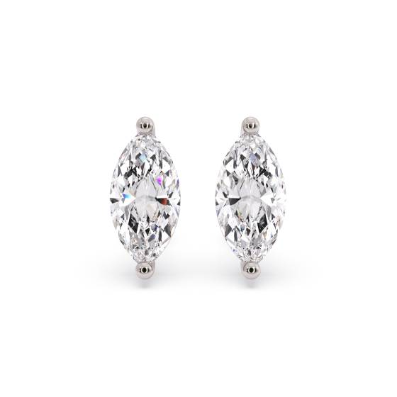 Klassische Marquise-Diamant-Ohrstecker