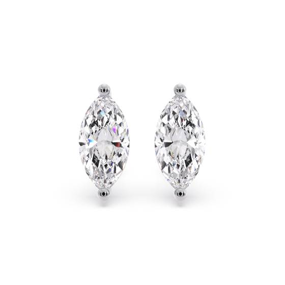 Klassische Marquise-Diamant-Ohrstecker