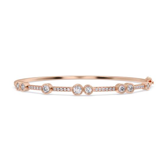 Elegantes Armband mit runden Diamanten
