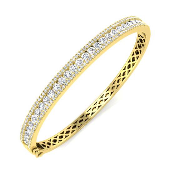 Elegantes Armband mit runden Diamanten