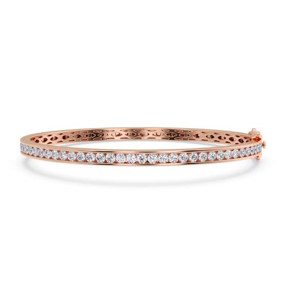 Elegantes Armband mit 3,00 ct runden Diamanten