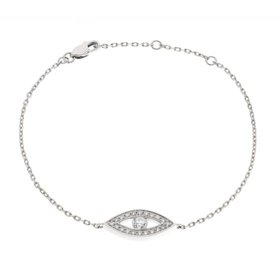 Klassisches Kettenarmband mit runden Diamanten (0,35 ct).