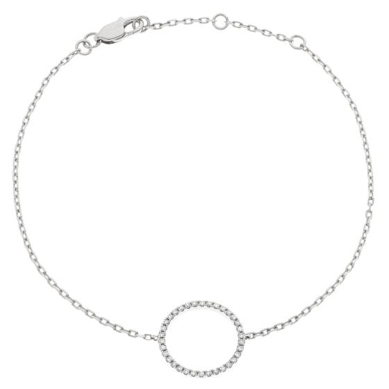 Klassisches Designer-Armband mit rundem Diamanten