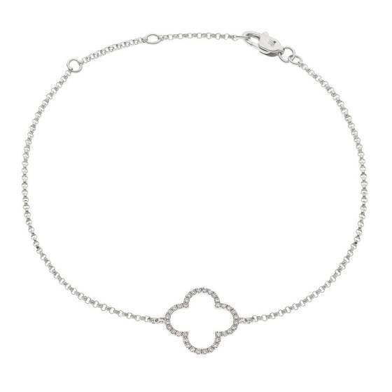 Klassisches Designer-Armband mit rundem Diamanten