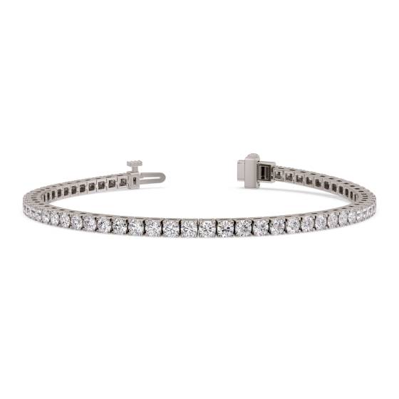 Klassisches einreihiges Diamant-Tennisarmband mit 2,20 ct