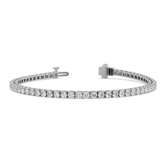 Klassisches einreihiges Diamant-Tennisarmband mit 2,20 ct