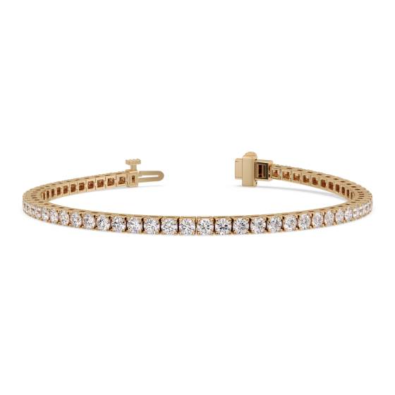 Klassisches einreihiges Diamant-Tennisarmband mit 2,20 ct