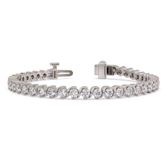 Klassisches Designer-Armband mit rundem Diamanten