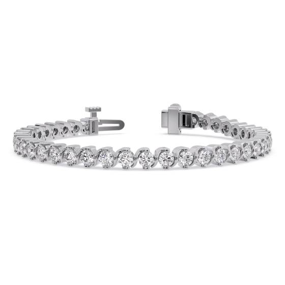 Klassisches Designer-Armband mit rundem Diamanten