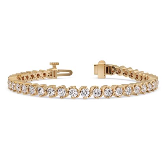 Klassisches Designer-Armband mit rundem Diamanten