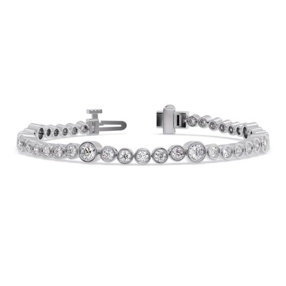 Klassisches Designer-Armband mit rundem Diamanten
