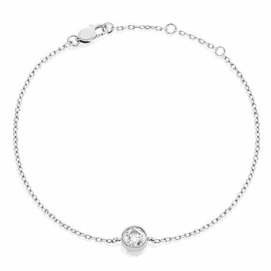 Klassisches rundes Diamantkettenarmband mit 0,50 ct Diamanten