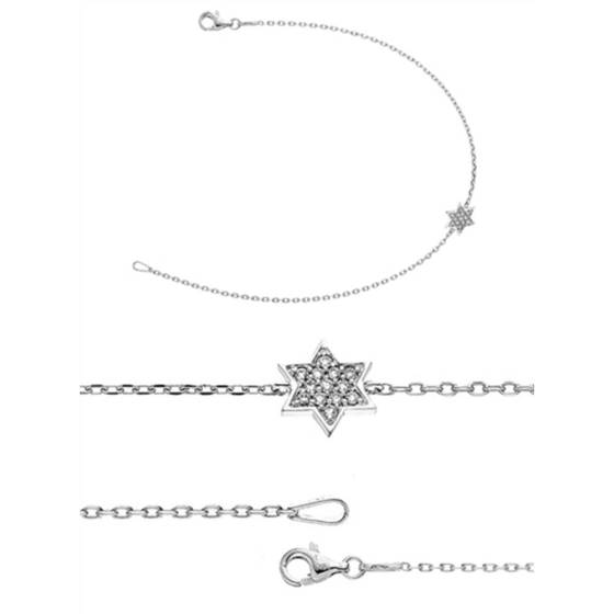 Klassisches Designer-Armband mit rundem Diamanten