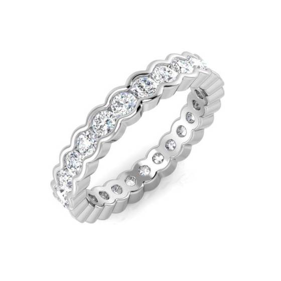1,45 ct VS/F-G Rundschliff Voll-Eternity-Ring