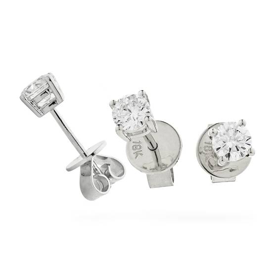 0,60 ct VS/F-G Runde Diamant-Ohrstecker