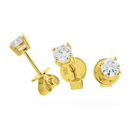 0,60 ct VS/F-G Runde Diamant-Ohrstecker