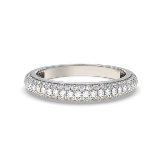 Halb-Ewigkeitsring mit rundem Schliff, 0,40 ct, VS/F-G