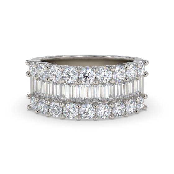 2,70 ct VS/F-G Runder Diamant-Ring