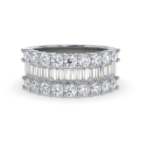 2,70 ct VS/F-G Runder Diamant-Ring