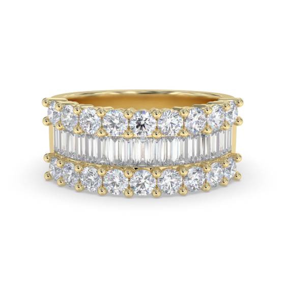2,70 ct VS/F-G Runder Diamant-Ring