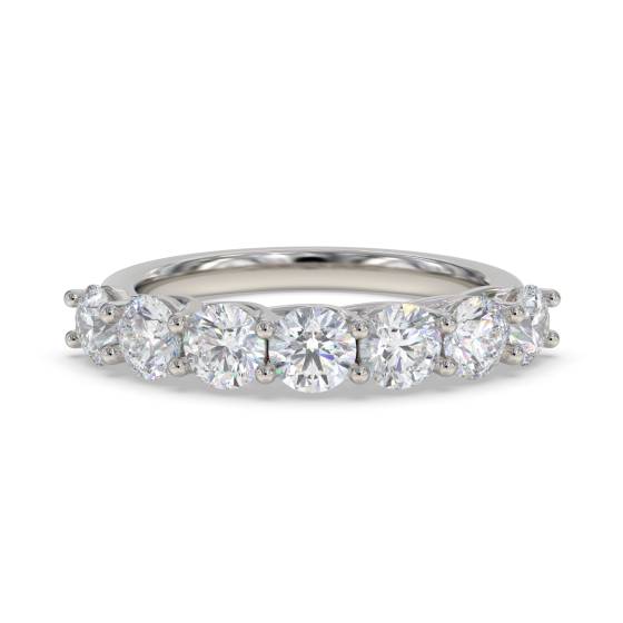 Round 7 Stone Diamond Ring