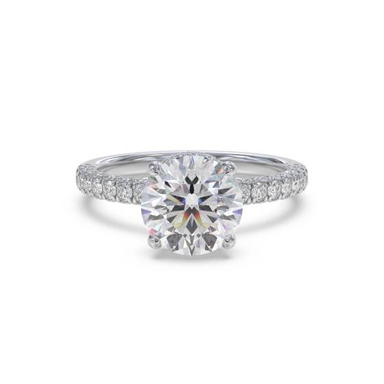Vintage Verlobungsring mit rundem Diamanten