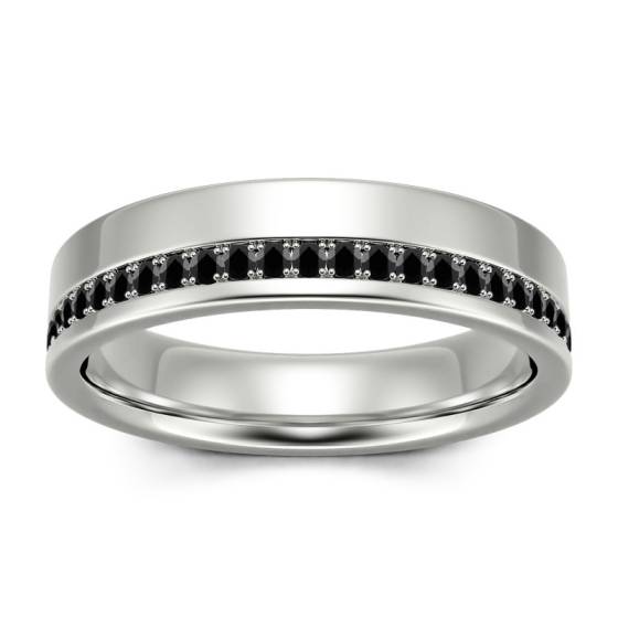 Herrenring mit schwarzem Diamanten