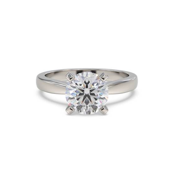 Verlobungsring mit rundem Diamanten