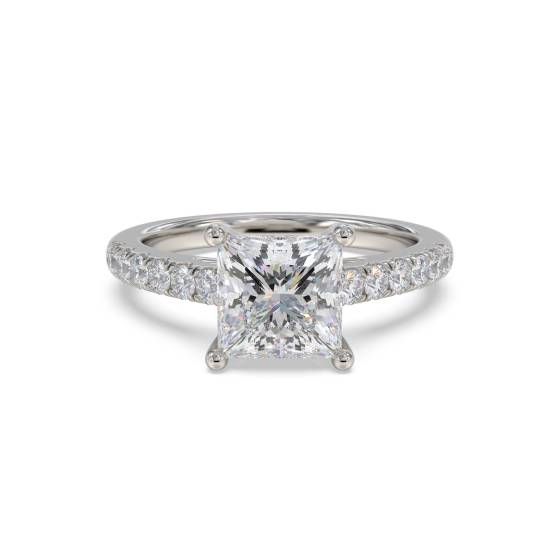 Prinzess-Diamant-Schulterset-Ring
