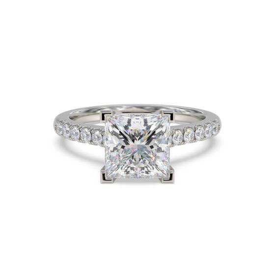 Prinzessinnen-Diamant-Schulterset-Ring