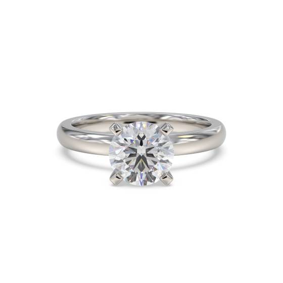 Verlobungsring mit rundem Diamanten