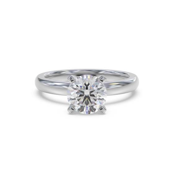 Verlobungsring mit rundem Diamanten